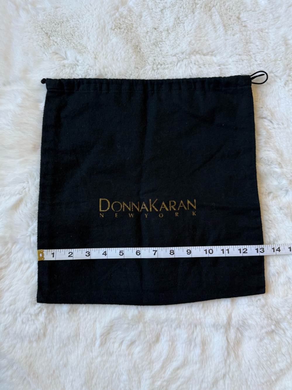 Donna Karan New York Black Drawstring Dust Bag